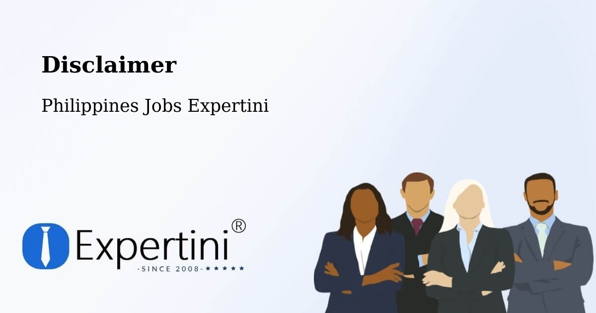 Disclaimer – Palaroo - Philippines Jobs Expertini
